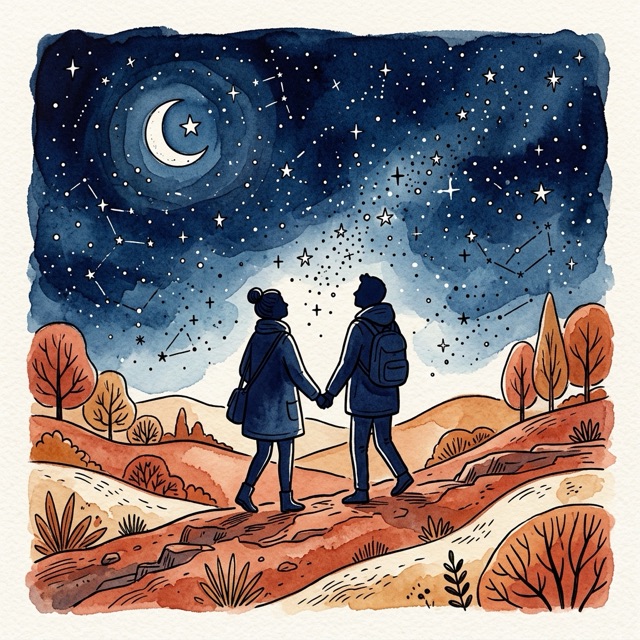 Pochette d'album, style illustré